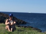 Jen enjoying the NL countryside and views of&nbsp;icebergs