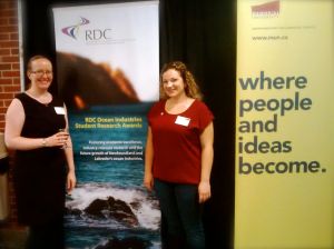 Fran and Jen at the award celebration for RDC Ocean Industries Student Awards