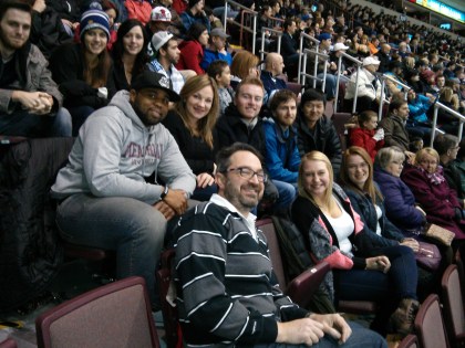 At the Icecaps game